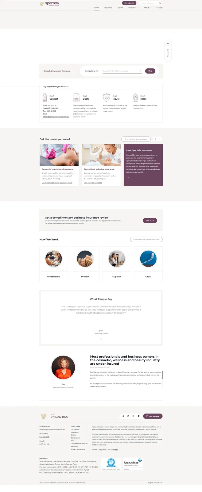 SEO case study: Sparrow Insurances