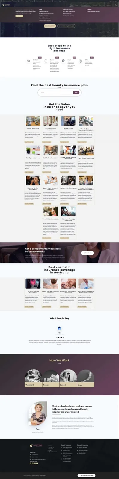SEO case study: Sparrow Insurances