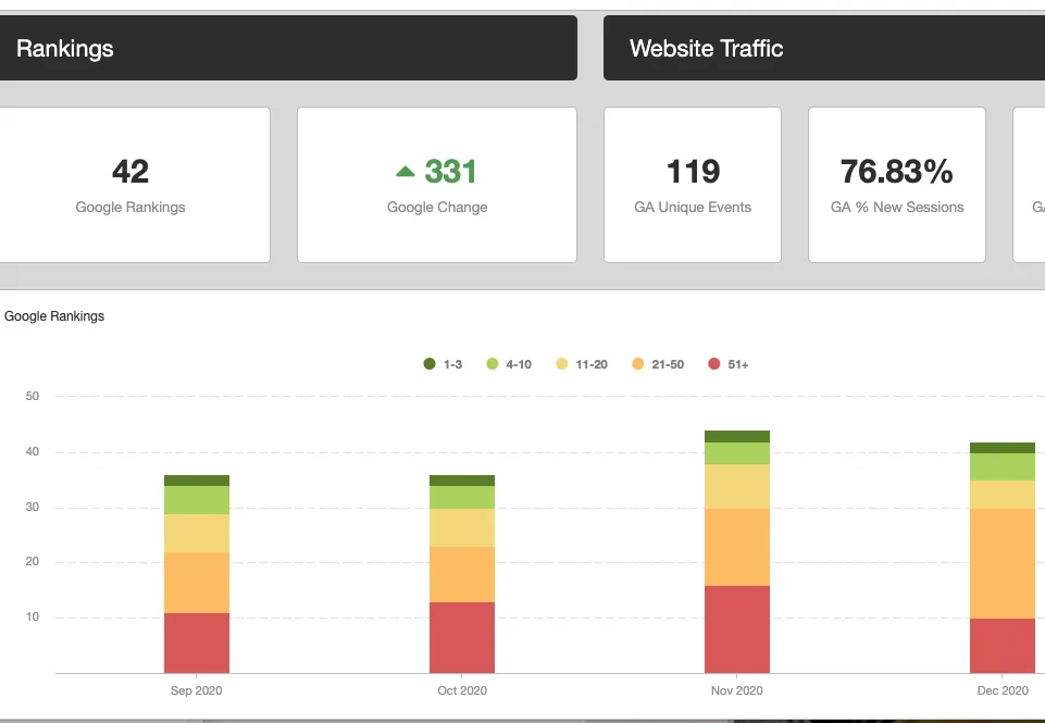 SEO campaign after 6 months